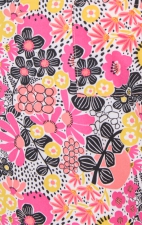 1093PR koi Basics Ari Split Neck Print Top - Susani Floral