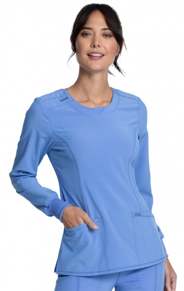 *FINAL SALE L CK781A Long Sleeve Round Neck Top by Infinity with Certainty® Antimicrobial Technology *FINAL SALE L CK781A Long Sleeve Round Neck Top by Infinity with Certainty® Antimicrobial Technology
