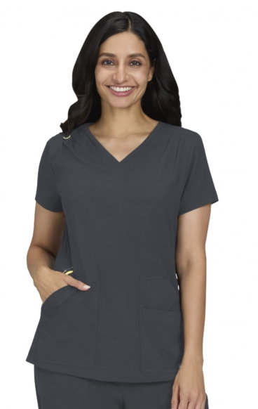 1129 Solis Sari 4 Pocket V-Neck Top by koi 1129 Solis Sari 4 Pocket V-Neck Top by koi