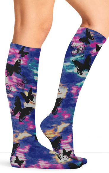 Comfort Support Butterfly Flutter Chaussettes Haut Compression a Hauteur des Genoux de Cherokee Comfort Support Butterfly Flutter Chaussettes Haut Compression a Hauteur des Genoux de Cherokee