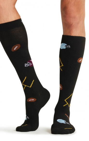 Print Support Football Fun Chaussettes de Compression Moyen Gradué pour Hommes par Cherokee