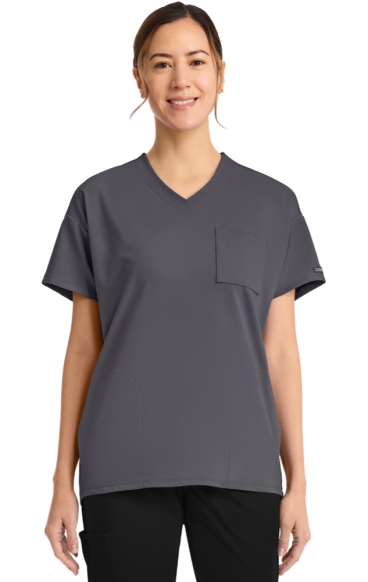 CK863 Achieve Tunic V-Neck Top with 3 Pockets by Cherokee CK863 Achieve Tunic V-Neck Top with 3 Pockets by Cherokee