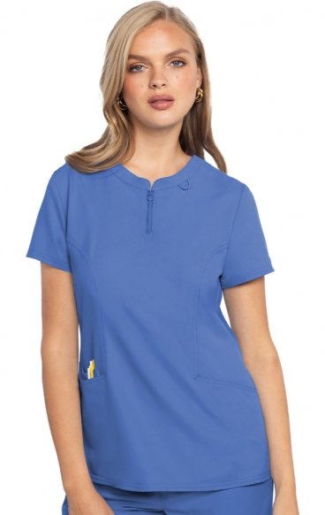 MC609 Insight Haut Henley Col Zippé par Med Couture MC609 Insight Haut Henley Col Zippé par Med Couture