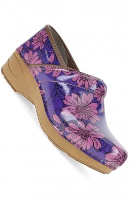 XP 2.0 Purple Bloom Patent Slip Resistant Women's Clog by Dansko