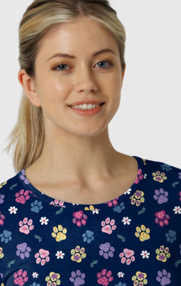 *VENTE FINALE 2409 Wink Layers Haut Lisse à Manche Longues Imprimer - Springtime Stroll Navy *VENTE FINALE 2409 Wink Layers Haut Lisse à Manche Longues Imprimer - Springtime Stroll Navy