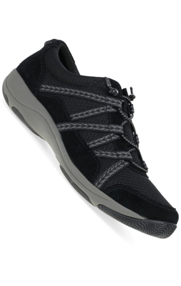 Harlyn Black/Black Suede Chaussure Légère pour Femmes par Dansko