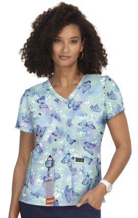 *VENTE FINALE 384PR koi Basics Leslie Haut Imprimé - Vivid Petals