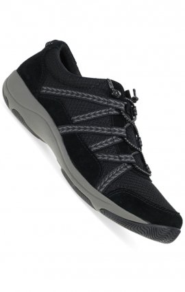 Harlyn Wide Black/Black Suede Chaussure Légère pour Femmes par Dansko