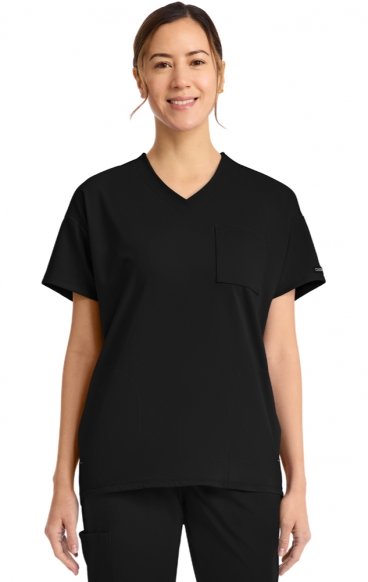 *FINAL SALE M CK863 Achieve Tunic V-Neck Top with 3 Pockets by Cherokee *FINAL SALE M CK863 Achieve Tunic V-Neck Top with 3 Pockets by Cherokee