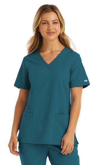 *FINAL SALE M 5001 Maevn Momentum Women's Double V-Neck Top *FINAL SALE M 5001 Maevn Momentum Women's Double V-Neck Top