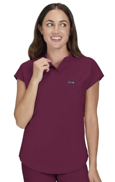 *FINAL SALE L 1093 koi Basics Ari Split Neck Top *FINAL SALE L 1093 koi Basics Ari Split Neck Top