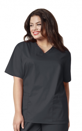101 Haut WonderWork Classic Fit et True-Plus Fit pour femme, col V