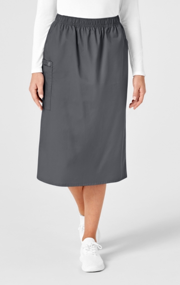 *FINAL SALE XL 701 WORK Pull On Cargo Scrub Skirt by WINK