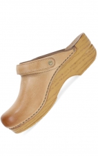 Ingrid Honey Distressed Open Back Clog for Women by Dansko