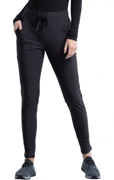 *VENTE FINALE L CK095P Petite Pantalon taille moyenne à jambe fuselée et cordon de serrage - Cherokee Form *VENTE FINALE L CK095P Petite Pantalon taille moyenne à jambe fuselée et cordon de serrage - Cherokee Form