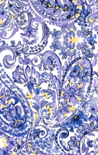 CK856 Haut Imprimé à Col en V avec 2 Poches par Cherokee - Pretty In Paisley