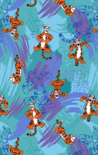 TF796 Tooniforms 2 Pocket V-Neck Print Top by Cherokee - Bouncy Brush