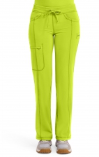 1123AP Petite Straight Leg Drawstring Pant by Infinity with Certainty® Antimicrobial Technology