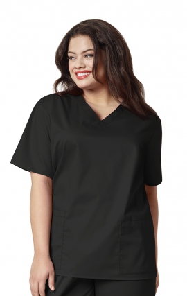 101 Women’s WonderWORK Classic Fit and True-Plus Fit V-neck Scrub Top