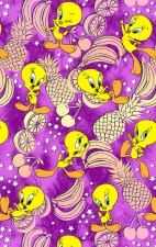  TF797 Tooniforms Haut Imprimé pour Border avec Poche au Poitrine par Cherokee - Tropical Tweety