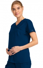 CK701A WW Originals Ultra Maternity Mock Wrap Top by Cherokee
