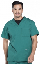 WW695 Workwear Professionals Haut à Col en V avec 4 Poches pour Hommes par Cherokee