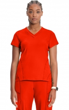IN706A Kinetic V-Neck 2 Zip Pocket Knit Top by Infinity