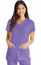 20710 Break on Through V-Neck 3 Pocket Top from HeartSoul
