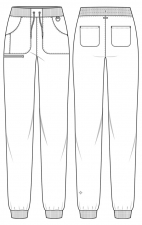 MC102 Amp Tapered Leg Jogger Pant by Med Couture 