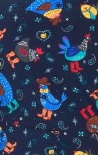A174PR koi Essentials Capuchon Bouffant Imprimé - Cowboy Chicken