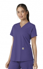 C12313 Carhartt Force Essentials Haut à Col en V avec Panneaux en Tricot