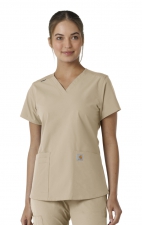 C12313 Carhartt Force Essentials Haut à Col en V avec Panneaux en Tricot