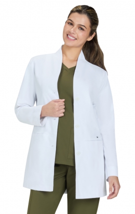 465 Essentials Care 4 Pocket Stretch Lab Coat by koi