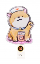 A109A koi Porte-Badge Rétractable Dynamique - Nurse Shiba