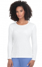 1110 Essentials Rohan Heart Pointelle Long Sleeve Underscrub by koi