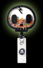 A157 koi Porte-Badge Rétractable Dynamique - tokidoki Skull