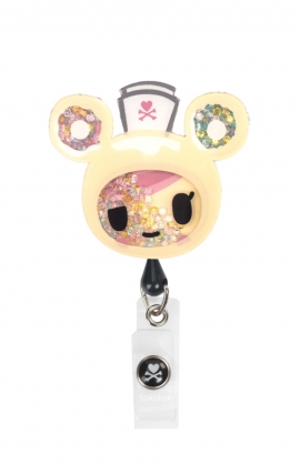 A157 koi Retractable Shaker Badge Reel - tokidoki Donutella Nurse