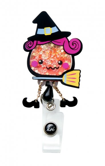 A156 koi Porte-Badge Rétractable Dynamique - Candy Corn Witch A156 koi Porte-Badge Rétractable Dynamique - Candy Corn Witch
