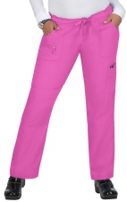 721P Petite koi Lite Pantalon Peace à Jambe Droite avec Cordon à la Taille