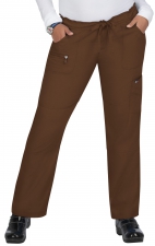 721P Petite koi Lite Pantalon Peace à Jambe Droite avec Cordon à la Taille