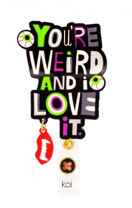 A156A koi Artist Series Porte-Badge Rétractable Dynamique - You're Weird