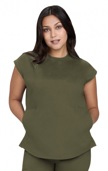 1137 Basics Kenley Crew Neck 2 Pocket Top by koi 1137 Basics Kenley Crew Neck 2 Pocket Top by koi