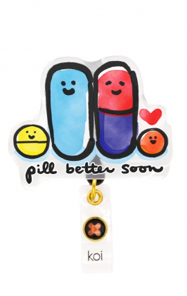 A156A koi Artist Series Porte-Badge Rétractable Dynamique - Pill Better