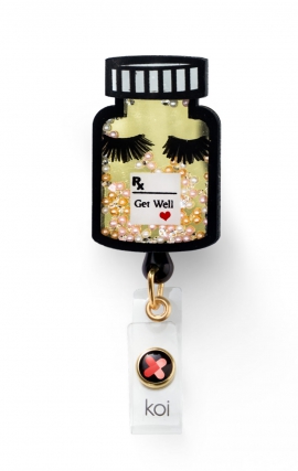 A156A koi Artist Series Porte-Badge Rétractable Dynamique - Get Well