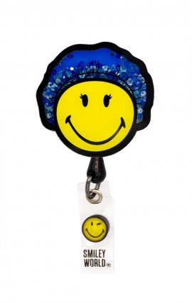 SA156 Smiley World Retractable Shaker Badge Reel by koi - Surgeon