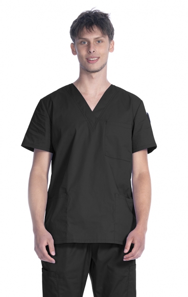 *VENTE FINALE 3XL 1005 Classix Haut à Col en V Unisexe avec 3 Poches par Greentown *VENTE FINALE 3XL 1005 Classix Haut à Col en V Unisexe avec 3 Poches par Greentown