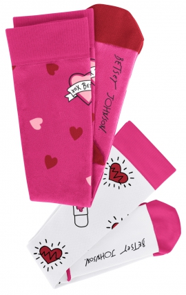 BA179 koi Betsey Johnson Chaussettes de Compression 2-Paires - Love and Care