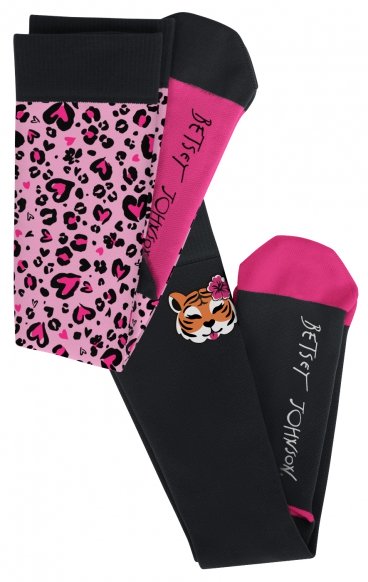 BA179 koi Betsey Johnson Chaussettes de Compression 2-Paires - Lovely Tiger BA179 koi Betsey Johnson Chaussettes de Compression 2-Paires - Lovely Tiger
