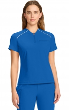 IN644A GNR8 Zip Neck Henley Top with Contrast Detail by Infinity