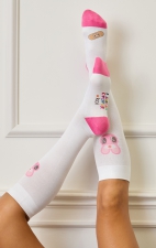 A122A koi Artist Series Chaussettes de Compression 2-Paires - Liddle Bunny